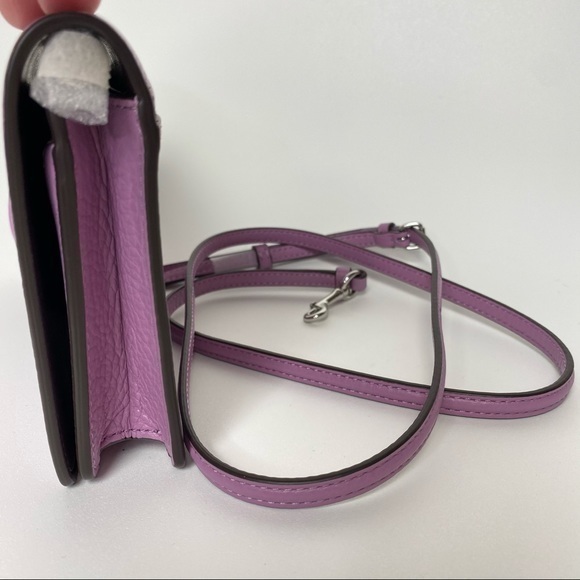 COACH HANDBAG ANNA LETTER FOLDOVER CROSSBODY CLUTCH BAG - Picture 6 of 14